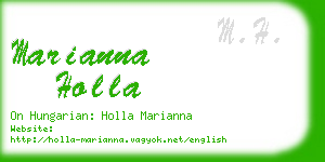 marianna holla business card